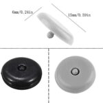 Y-Axis Seat Belt Button Buckle Clip Stop – Universal Fit Stopper Kit (Black + Beige + Grey, 18 Sets)