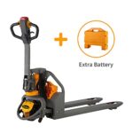 APOLLOLIFT Full Electric Lithium Pallet Jack Trcuk 3300Lbs Capacity 48″ x27″ A-1018 and S-1002 Extra Lithium Battery