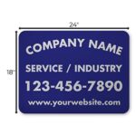 Custom Car/Vehicle Magnets | 18″ H x 24″ W with Rounded Corners | Variety of Background and Text Colors to Choose from | Personalize Your Message with Your Words | 1 Set of 2 Magnets