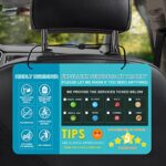 Aolamegs 5 Star Tips Sign for Rating Taxi Driver Appreciated Rideshare Signs,Customizable Service Perfect Rating Tips Accessories,9×6 Inches(2 Pack)
