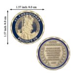 St Christopher Challenge Coins, Saint Christopher Medal for Men, Keychain, Car, Traveler’s and Drivers Protection Saint
