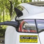 Caution Frequent Stops Car Magnet Delivery Driver Sign for Car 3.5X9 Inch Caution This Vehicle Makes Frequent Stops Sign Magnetic Safety Warning Sign for Car Frequent Stops 1 Packs (yellow)