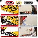 Huray Rayho Race Car Birthday Party Supplies Checkered Flags Racing Happy Birthday Party Signs Cutouts Disney Cars Birthday Party Supplies Let’s Go Racing Party Supplies for Kids Race Fans