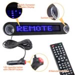 Leadleds Dc 12v Remote Led Car Sign Programmable Scrolling Message Sign Board for Car, Shop, Store (Blue)