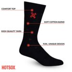 Hot Sox Men’s Conversational Slack Crew Socks, Medical (Black), Shoe Size 6-12 / Sock Size 10-13