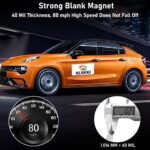 KLSKKJ Blank Car Magnets with 40 mils, 2 Pack 24” x 12” Car Magnets and Decals, Rounded Corners Blank White Car Door Magnet, Magnetic Signs for Vehicles to Advertise Business and Company Logo