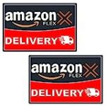 Flex Driver Car Magnet – Upgraded Stronger Magnetic Car Signs with Flex Delivery Driver Logo Waterproof Reusable Visible Flex Driver Gear Automotive Magnets Sign for Vehicles Truc (2pcs)