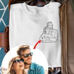 FAMIHEART Custom Hoodies Design Your Own, Custom Shirt Portrait From Photo, Boyfriend Valentines Day Gifts, Custom Gifts For Boyfriend, Customized Gifts For Men, T-shirts, Hoodie, Sweatshirt Christmas