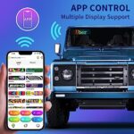FIRE BULL LED Sign, 15.4”x4.2” Flexible USB LED Car Sign, Custom led sign, Bluetooth App Control LED Sign, Programmable LED Display for Store Car Bar Hotel