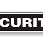 Magnet Magnetic Sign, Security, For Grounds Patrol Guard Police Vehicle Car or Truck – 3 x 14 inch Block Sold as Each, Be Sure Surface is Steel