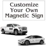 2 Pack Custom Magnetic Sign 24in x 36in Great Auto, Van Truck Business Sign