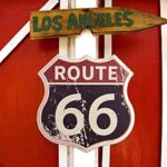 Route 66 Signs Vintage Road Signs Room Decor High Way Metal Tin Sign for Home Garage Wall Decorations 12× 12 Inches