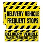 3 Pack Magnets Car Vehicle Frequently Stops Magnet Delivery Driver Signs, for Improving Safety on The Road for Delivery Drivers and Other Slow-Moving Vehicles