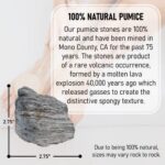 Mined in USA All Natural Volcanic Foot Pumice Stones | Callus Remover for Hands and Feet | Pedicure Exfoliation Tool | Born in The USA | 100% Natural | Combo Pack of 2 Stones