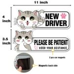 Student Driver Please Be Patient Magnet Decal Safety Signs for New Driver Magnet for Car?Student Driver Magnet for Car for Girl?Student Driver Signs for Car