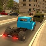 Russian car driver ZIL 130