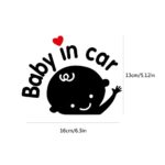 Baby on Board Sticker for Cars – 2Packs Baby in Car Sticker Decal Baby on Board Sign for Car Safety Sign Cute Baby in Car Waving Sticker