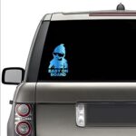 HungMieh Baby on Board Stickers for Car, High-Visibility Baby Safety Car Signs, Funny Carlos from The Hangover Decal for Mailbox Windows Baby Car (Chrome Blue)