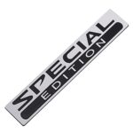 1Pc Metal Special Edition Car Trunk Fender Emblem Badge Decal Sticker Luxury (Chrome Black)