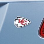 FANMATS 22572 Kansas City Chiefs 3D Color Metal Emblem, Diecut Team Logo Auto Emblem