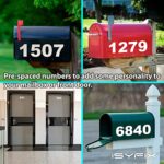 iSYFIX White Vinyl Number 0 (Zero) Stickers – 6 Pack 5 inch Self Adhesive – Premium Decal Die Cut & Pre-Spaced for Mailbox, Signs, Door, Cars, Trucks, Home, Business, Address Number, Indoor & Outdoor