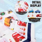 Cobee Construction Plastic Table Cloths for Parties, 70” x 42” Dump Truck Disposable Printed Waterproof Table Covers Construction Tractor Themed Birthday Party Decorations for Kids(Construction)