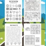 Road Trip Activity Book: Travel Games and Puzzles for Kids 6-12