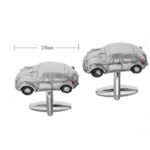 MRCUFF Iconic Car Auto Racing Race Beetle Pair Cufflinks in a Presentation Gift Box & Polishing Cloth