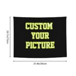 JINJUREN Custom Tapestry Upload Images Banners and Signs Customize For Bedroom 37 * 29 inch Horizontal