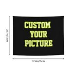 JINJUREN Custom Tapestry Upload Images Banners and Signs Customize For Bedroom 37 * 29 inch Horizontal