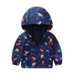CuteOn Toddler Baby Boys’ Coats Hoodie Zip Jackets Windbreaker Car 4T/110