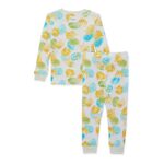 Burt’s Bees Baby Baby Girls’ Pajamas, Tee and Pant 2-Piece Pj Set, Lil Hatchlings, 4T