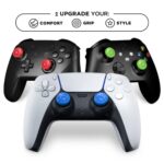 KontrolFreek No-Slip Thumb Grips | Universal Edition for Nintendo Switch Pro, Playstation 4 (PS4), Playstation 5 (PS5), Xbox One & Xbox Series X Controller | 8-Pack | Blue/Green/Red/Black