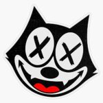 Leyland Designs Felix Cat – Evil Sticker Outdoor Rated Vinyl Sticker Decal for Windows, Bumpers, Laptops or Crafts 5″