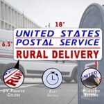 U.S. Postal Service Mail Rural Delivery Magnetic Car, Truck, SUV, Vehicle Signage 18″ x 6″ Magnet – Vinyl – Printed with UV-Ink Bright Red, Blue, White! Waterproof Weather Resistant Made in The USA!