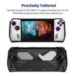 Protective Case for Rog Ally with Kickstand, DOBEWINGDELOU TPU Protector Case Cover Skin with Foldable Stand Accessories for Rog Ally Game Handheld 2023, Shockproof Non-Slip Anti-Collision Black