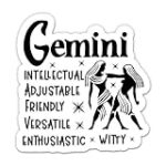 Zodiac Gemini Sign Birthday Sticker – 3″ Laptop Sticker – Waterproof Vinyl for Car, Phone, Water Bottle – Gemini Decal
