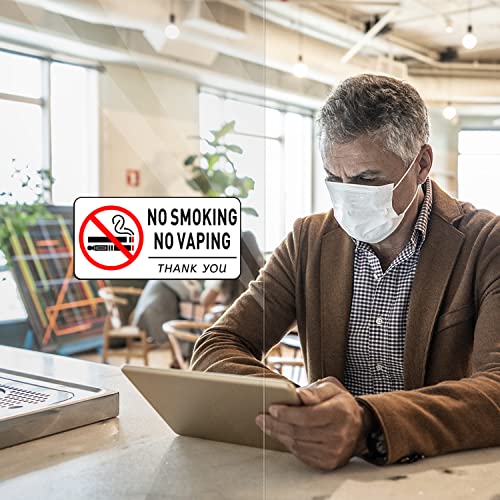 thumbnail image 2 of 5-Pack 'No Smoking' Warning Stickers – Adhesive Signs For Car, Office, Home – PC Material 2 of 4