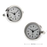 MRCUFF Real Working Watch Pair Cufflinks in a Presentation Gift Box & Polishing Cloth