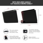 Morlike Living Silicone Belt Buckle Holder Booster (Black,2 Pack)