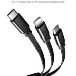 TooWoom Retractable Charging Cable, [Organized & No Tangle] 3 in 1 Multi Charging Cable, Multiple USB Charger Phone Cable Cord with Type C, USB L, Micro USB for All Cell Phones, Tablets, etc.