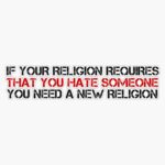 MAGNET Anti Religion Quote Atheism Cool Political Vinyl Magnetic Bumper Sticker 5″