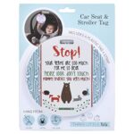 THREE LITTLE TOTS – Woodlands Themed Please Look Don’t Touch Baby Car Seat Sign or Stroller Tag – CPSIA Safety Tested