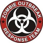 AJ’s Signs & Apparel Zombie Outbreak Response Team Decal Vinyl Sticker – Round 2 Inches