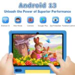 ApoloSign 10 inch Android 13 Kids Tablet – Powerful Quad-Core, 2GB RAM, 32GB ROM, 5MP Camera – with Convertible Shockproof Case-Stand, Parental Controls, 5000mAh Battery