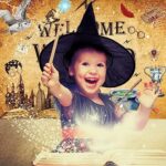 Welcome Wizards Backdrop Decorations for Trunk Car Wizard Theme Happy Birthday Party Yard Sign Background Halloween Magical Wizard Outdoor Banner