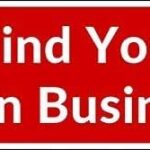 Vegamax Mind Your Own Business Vinyl Bumper Sticker Decal for Cars Laptop Water Bottle