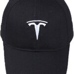JDclubs Tesla Logo Embroidered Adjustable Baseball Caps for Men and Women Hat Travel Cap Car Racing Motor Hat