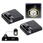 2 Pcs Steelers Car Door Lights Projector of Welcome Lights,Side Door Projection Light? Car Door Courtesy Welcome Projector Light Ghost Shadow Lights Suitable for All Vehicles. (001-YBD)