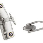 Cuff-Daddy Biplane Airplane Aviation Cufflinks with Presentation Box